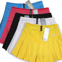Spring and summer womens quick-drying polyester badminton clothes Table tennis clothes Tennis clothes Sports culottes with pants pleated skirt