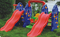 Kindergarten family multi-person Qianqiu slide toy outdoor children elephant double slide slide slide slide