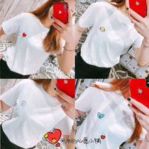 South Korea purchasing BT21 short sleeve T-shirt half sleeve compassionate two sets of male and female co-couples