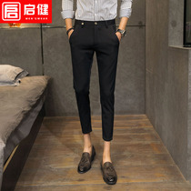 Summer Thermomy Pants Men and Han Edition Trend Eight-Penties Men's Suit Nine-Put Pants 8-Penis Pants