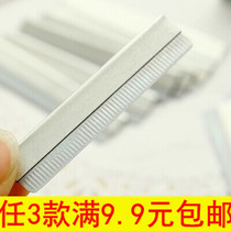 Professional photo studio makeup artist special feather brand eyebrow blade stainless steel eyebrow knife 10 pieces