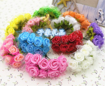 Candy Color Emulation Rose Flowers Small Rose Fake Flowers PE Rose decoration Flower DIY Chest Flowers 1 4 Yuan 10 Dot