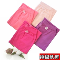 Womens cotton trousers Cotton single piece autumn and winter leggings middle-aged and elderly solid color cotton wool pants