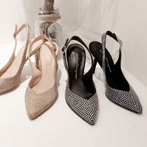 South Korea Artisanal custom light-cooked sexy curve light extravagant post-drill custard with high heel shoe 2 colors