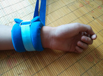 Medical bed patient restraint with limbs restraint with wrist foot wristwatch bondage with fixed belt harness