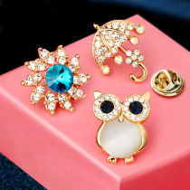 Ruyi collar pin Collar buckle collar clip small pin Brooch ins tide cute Japanese corsage scarf buckle accessories female personality