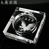 Crystal ashtray fashion creative gift large boutique European ashtray big exhibition grand picture
