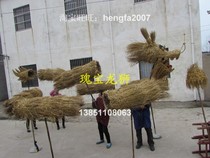 Treasure dragon lion factory specializes in the production of dragon lantern lion dance fire props:folk straw Dragon Po Dragon Duan Dragon Xiang Dragon