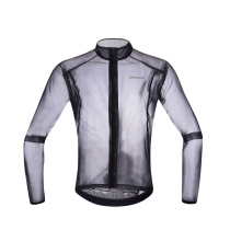 Yokgo excellent summer outdoor running riding clothes raincoat mens bicycle anti-splashing water sunscreen raincoat black wave