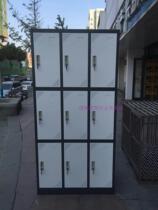 Jinan office furniture desk office filing cabinet iron sheet 6 9 door locker can be disassembled and thickened wardrobe