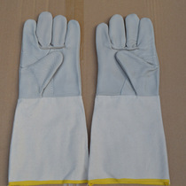 Welding gloves extended wear-resistant cowhide canvas welding gloves welder gloves welding labor protection gloves