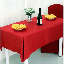 Custom restaurant Hotel restaurant Hotel tablecloth tablecloth skirt White beige Big red square round