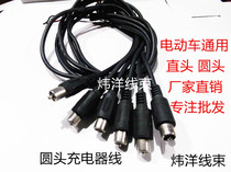 Weiyang Harness Factory Direct Electric Charger Plug Round Head Straight Pure Copper Wire