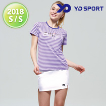 2018 spring and summer new South Korea YD SPORT badminton suit womens quick-drying sweat-absorbing sports short-sleeved suit 19