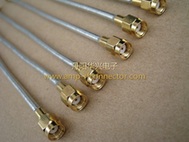 SMA male reverse pole internal thread inner hole SF141 cable length 30CM RG402 semi-flexible jumper