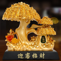 Yingke pine ornaments fortune tree Zhaocai tree cash cow shop opening housewarming business gifts crafts decorations