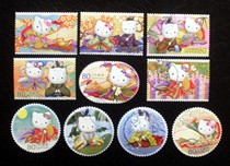 Japan Postage Stamps - Greetings and Congratulations G27-2008 KITTY Cat 10 Full Top Grade