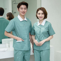 Cleaning clothing set hotel hotel cleaning staff aunt work clothes community property room cleaning clothing short sleeve men and women