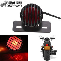 Motorcycle accessories Harley cruise Prince car modified retro metal rear tail light brake light license plate brake tail light