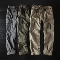 Foreign trade tail single male cut American retro overalls Tide brand size fat pants export original single straight trousers