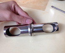 Glass door handle fitting flat tube adjustable handle fitting handle support foot fastener connection handle crossbar