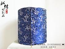 High-end thrush bird cage (fine silk and satin material Tang suit material dragon pattern copper coin bamboo bird cage embroidery double layer)