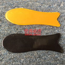 Horn beeswax face scraping plate fish-shaped point scraping plate fish-shaped eye thin face scraping film