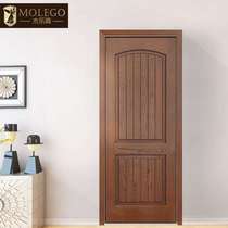 Interior door Solid wood door Nordic simple open paint wooden door Suit door Bedroom door Log door Custom wooden door