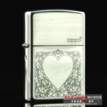 Original Counter zippo Lighter Bright Silver 2014 LOVE Kerosene Lighter Genuine