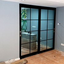 Titanium alloy crane sliding door hanging rail door kitchen living room balcony toilet partition sliding door glass sliding door custom