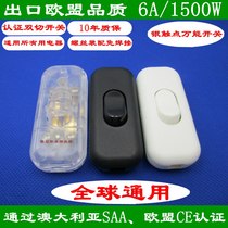 302-2 Desk lamp Bedside lamp Floor lamp LED light switch double cut double wire control Silver contact switch 6A