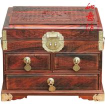 Mahogany jewelry box Big Red sour branch dressing storage box original wooden box unicorn send son treasure treasure jewelry box with lock