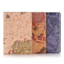 Apple iPad mini4 case retro map card holster mini 4 bracket set mini 4 Protective case