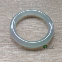 Myanmar natural old pit A goods jade jade round ice species light green jade bracelet for women with certificate KC385