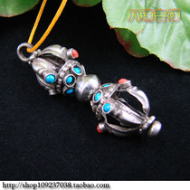 Nepali pure handmade 925 pure silver five shares Dogikum pestle amulet pendant pendant pendant