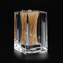 Crystal toothpick box toothpick PC tube cotton sign box acrylic toothpick Cup Crystal toothpick bottle 8335