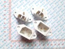 Copper piece white electric cooker electric cooker electric cooker electric car electric car three holes three-foot pint character power socket