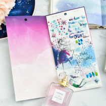 Judy hand-paved Handbook material plane pressure paste transfer paper scraper paper scraper paper hipster 4 sheets