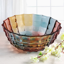 Eurostyle Fashion Crystal Glass Fruit Pan Modern Living Room Creative Home Tea Table Fruit Pan Candy Basin Window Jam