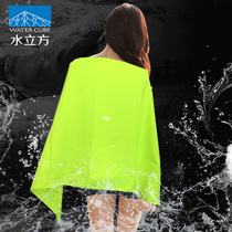 Water Cube enlarged extended bath towel absorbent quick-drying and quick-drying summer beach swimming for men and womens shawl bath towel