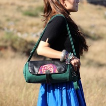 Cloud decoration totem original design womens bag ethnic style old embroidery patch embroidery personality female satchel multi-purpose female handbag