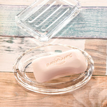 European-style glass soap box transparent household bathroom crystal soap dish Simple creative hotel hotel bathroom