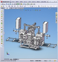 3D Diagram of Non-standard Automation Equipment Double Tower Non-standard Assembly Machine
