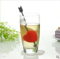 Funny shape silicone tea Cupids arrow Fun silicone tea silicone material tea bag