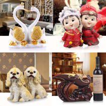 Nordic Light Extravaganza Creative Home Accessories Modern Wedding Celebration Gift Genguan TV Cabinet Pendulum resin Handicraft