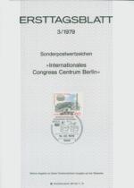 West Berlin 1979-3 International Conference Center Inauguration Birth Paper First Day Commemorative Postmark