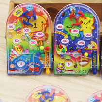 Creative childrens marbles board Marbles game Cartoon handheld game machine toy maze catapult scoring machine Leisure