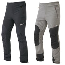 Montane Alpine Stretch male quick-dry soft shell pants outdoor windproof and splash water repair