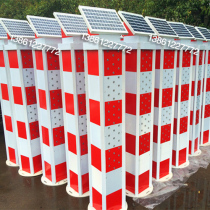 Solar Warning Column Led Ramp Warning Pile Traffic Junction Warning Sign Manufacturer Direct Sales Support Customized