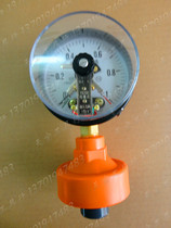 Magnetic-assisted electric contact pressure gauge 100mm inductive acid and alkali resistant diaphragm pressure gauge YC100
